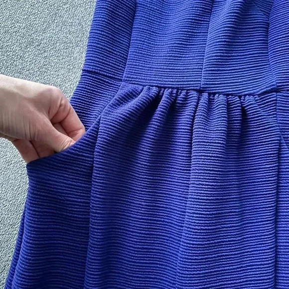 Anthropologie MAEVE Blue Cobalt Ottoman Cocktail Dress XS NWT - Picture 7 of 9